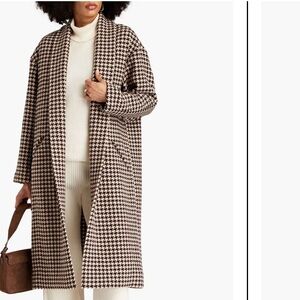 Houndstooth Long Coat